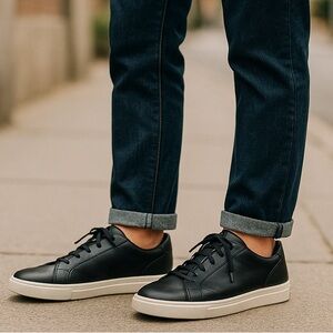 Greats Black Leather Sneakers